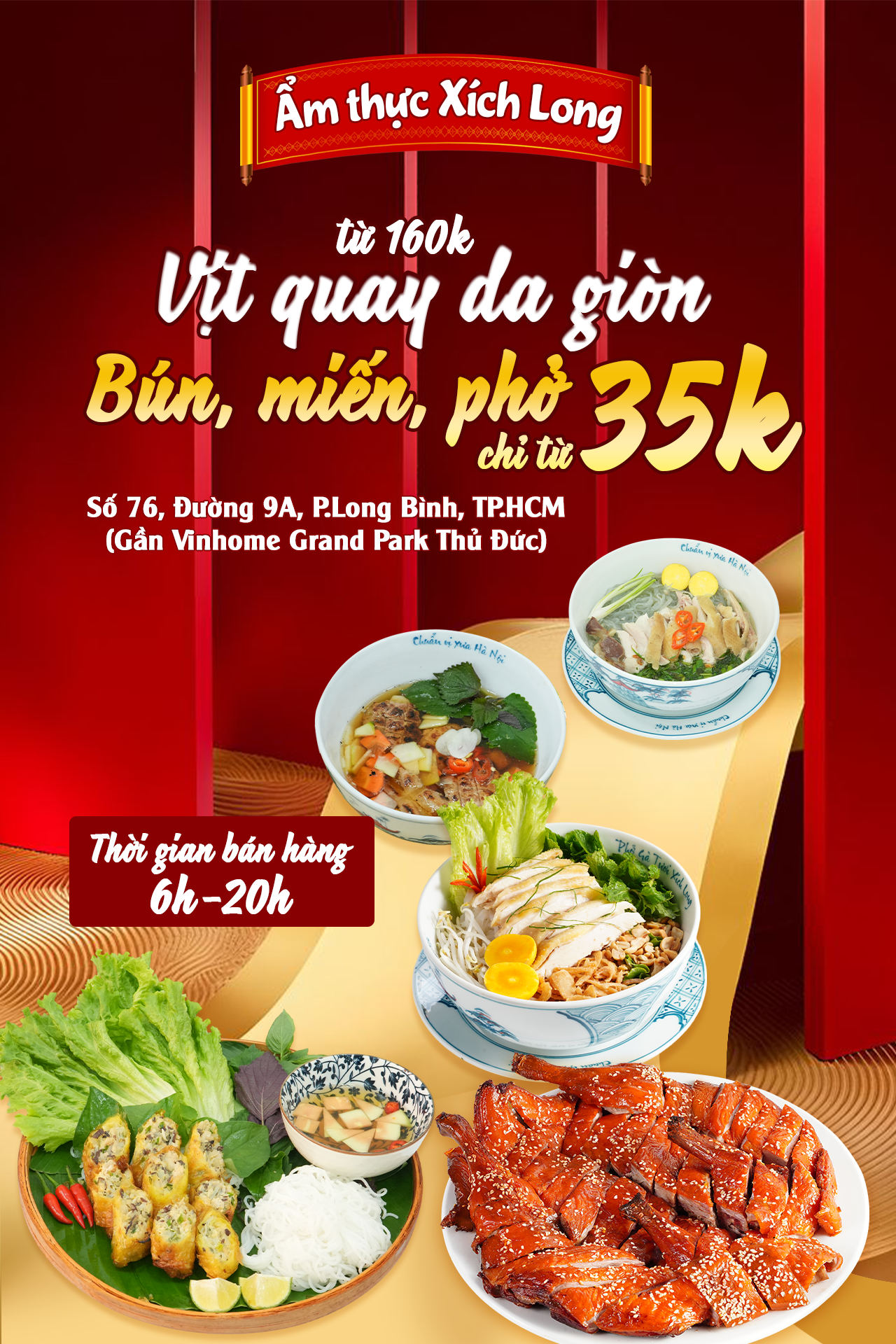Ẩm Thực Xích Long: Địa Chỉ Ăn Ngon "Quên Lối Về" Gần Vinhomes Grand Park Thủ Đức